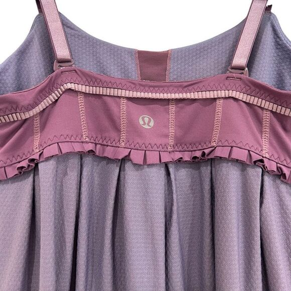 Lululemon Priti Workout Tank Top – Purple, Size 4 | Built-In Bra Great Condition - Picture 5 of 13